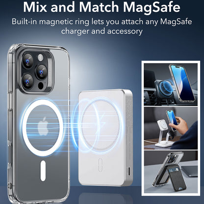 Capa MagSafe para Apple iPhone 16 Pro Max, ESR, Classic Hybrid, Transparente Fosca