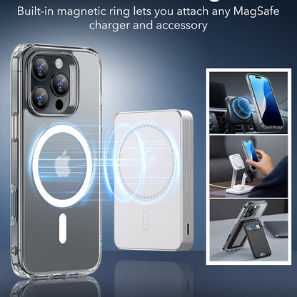 Capa MagSafe para Apple iPhone 16 Pro Max, ESR, Classic Hybrid, Transparente Fosca