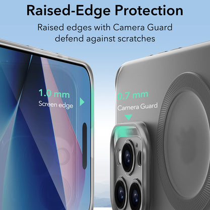 Capa MagSafe para Apple iPhone 16 Pro Max, ESR, Zero, Cinza Acetinado