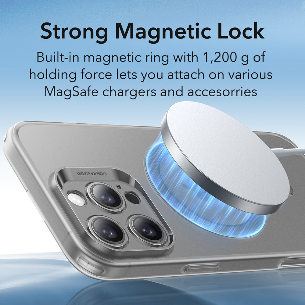 Capa MagSafe para Apple iPhone 16 Pro Max, ESR, Zero, Cinza Acetinado