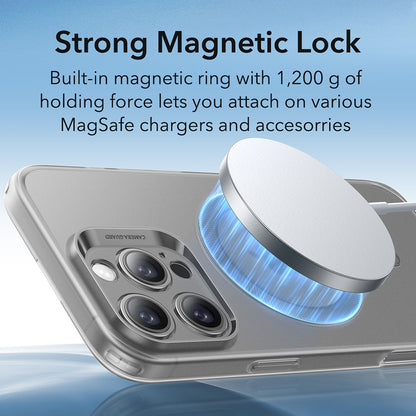 Capa MagSafe para Apple iPhone 16 Pro Max, ESR, Zero, Cinza Acetinado