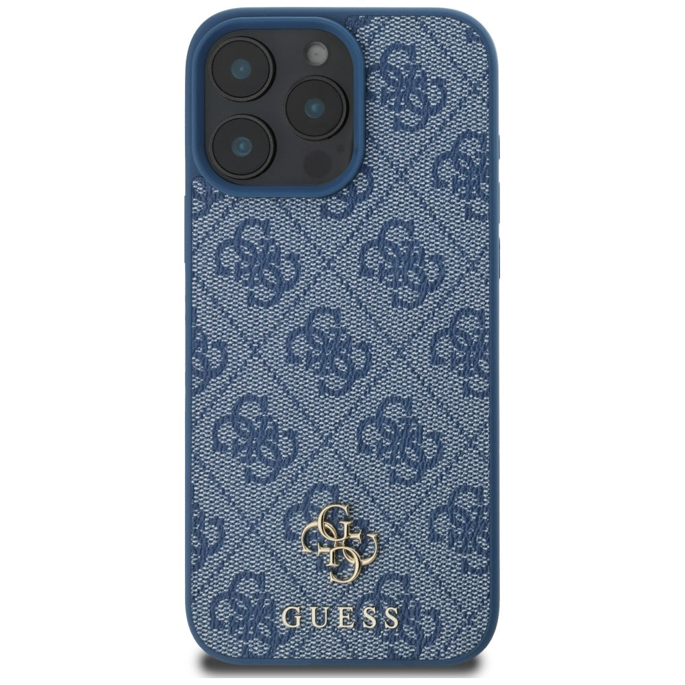 Capa MagSafe para Apple iPhone 16 Pro Max, Guess, 4G Small and Classic Logo, Azul