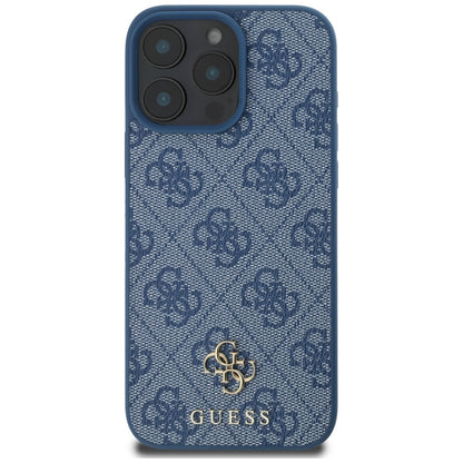 Capa MagSafe para Apple iPhone 16 Pro Max, Guess, 4G Small and Classic Logo, Azul