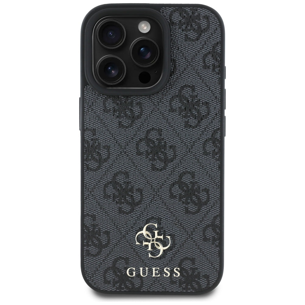 Capa MagSafe para Apple iPhone 16 Pro Max, Guess, 4G Small and Classic Logo, Preta