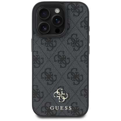 Capa MagSafe para Apple iPhone 16 Pro Max, Guess, 4G Small and Classic Logo, Preta