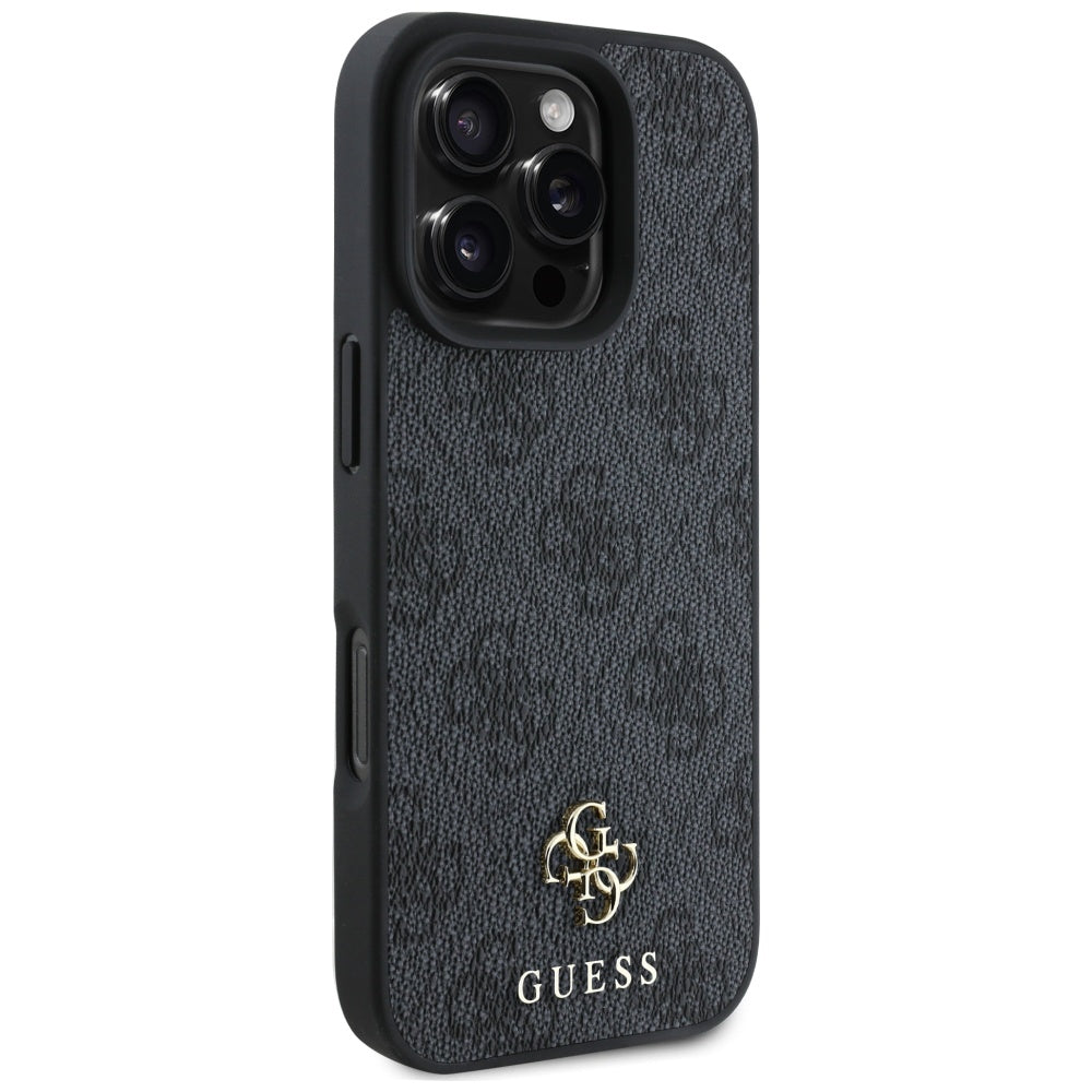 Capa MagSafe para Apple iPhone 16 Pro Max, Guess, 4G Small and Classic Logo, Preta