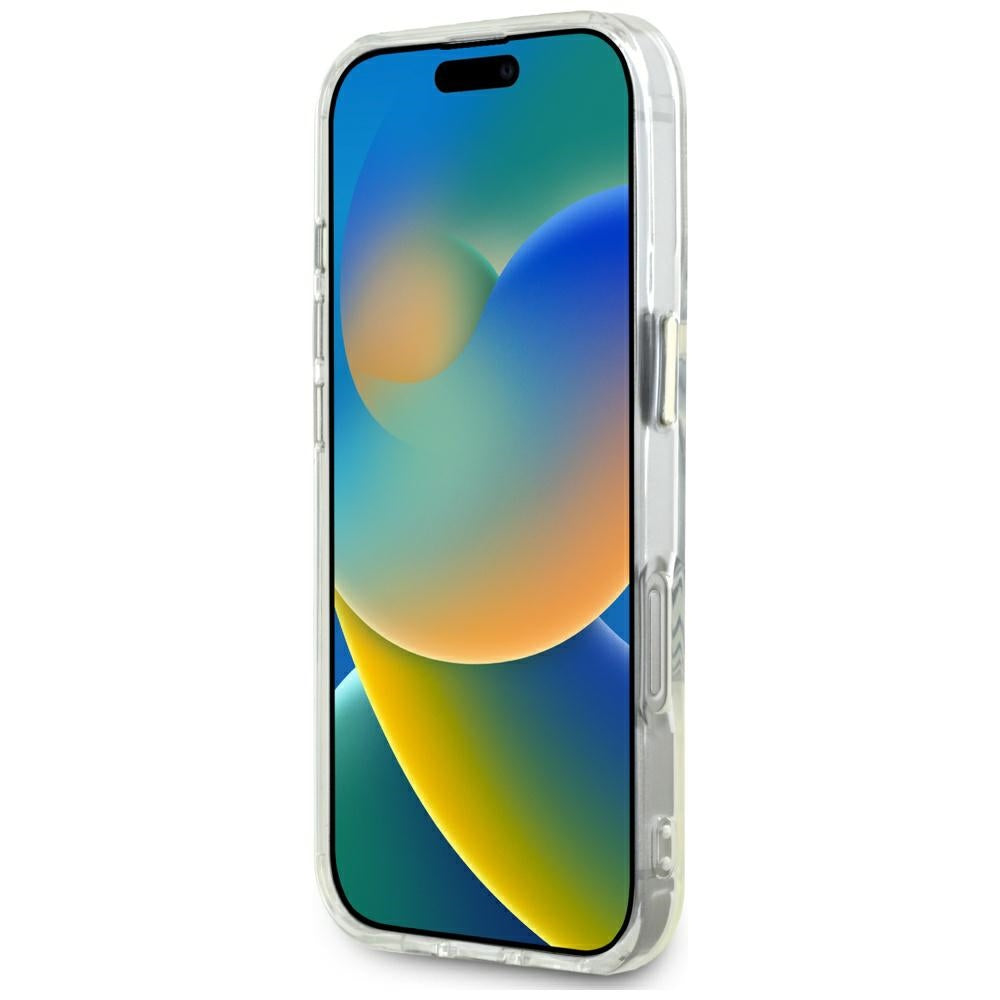 Capa MagSafe para Apple iPhone 16 Pro Max, Guess, IML Metal Colored Circle, Branca