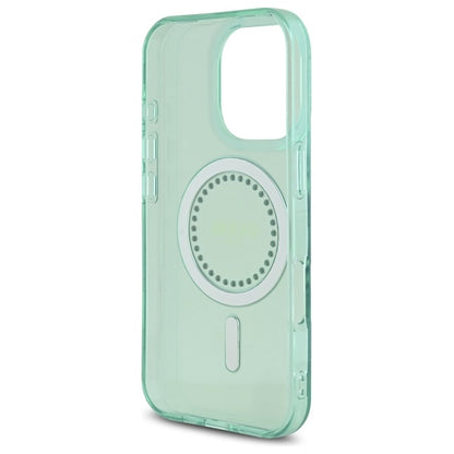 Capa MagSafe para Apple iPhone 16 Pro Max, Guess, IML Rhinestone, Verde