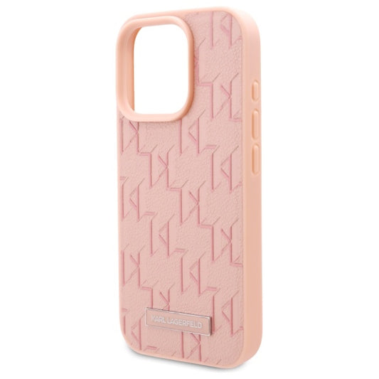 Capa MagSafe para Apple iPhone 16 Pro Max, Karl Lagerfeld, Hot Stamp, Rosa
