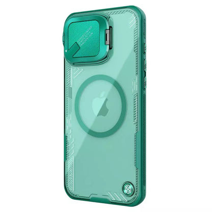 Capa MagSafe para Apple iPhone 16 Pro Max, Nillkin, Iceblade Prop (sem recorte para câmara), Verde