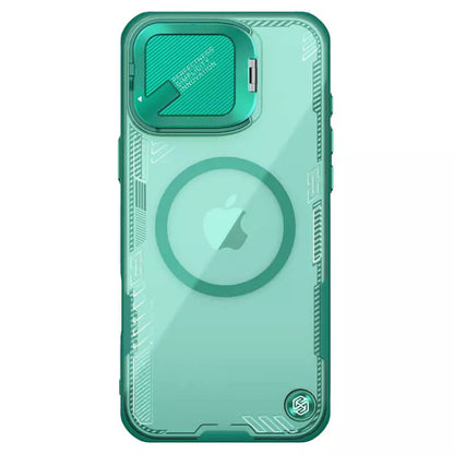 Capa MagSafe para Apple iPhone 16 Pro Max, Nillkin, Iceblade Prop (sem recorte para câmara), Verde