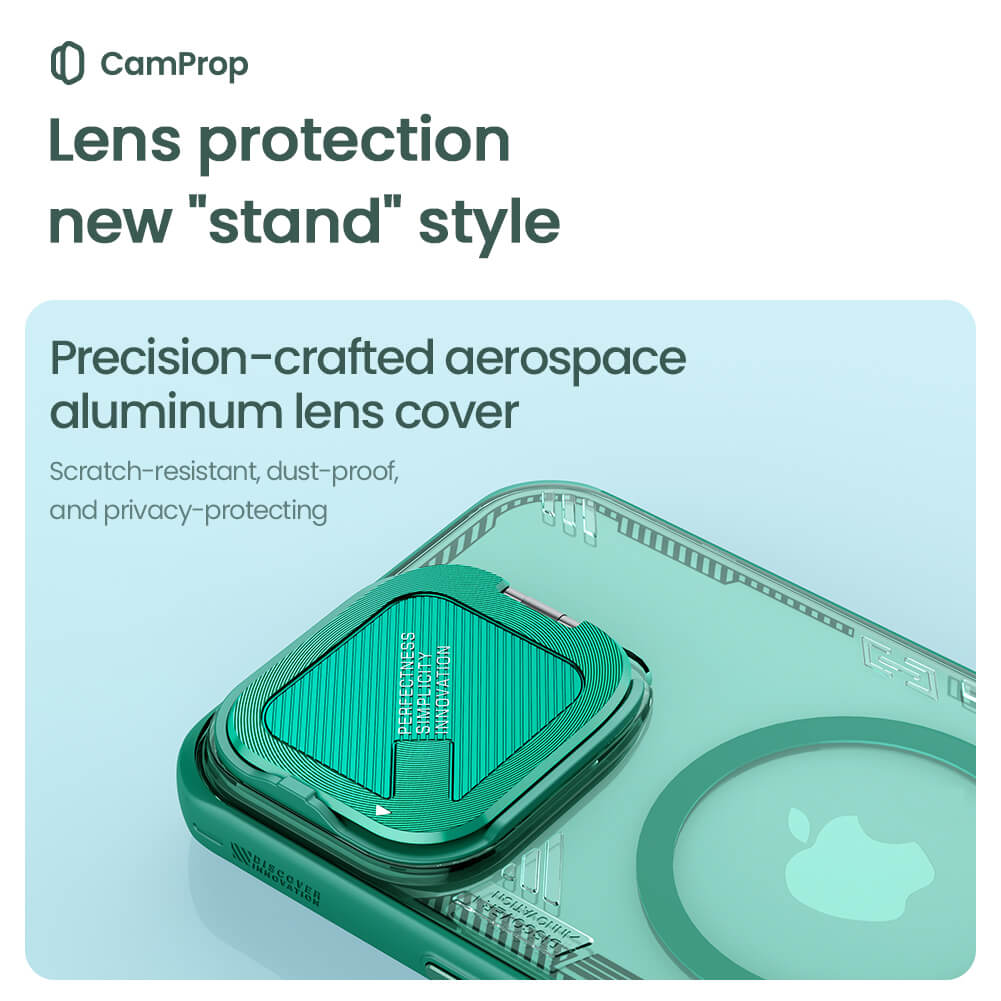 Capa MagSafe para Apple iPhone 16 Pro Max, Nillkin, Iceblade Prop (sem recorte para câmara), Verde