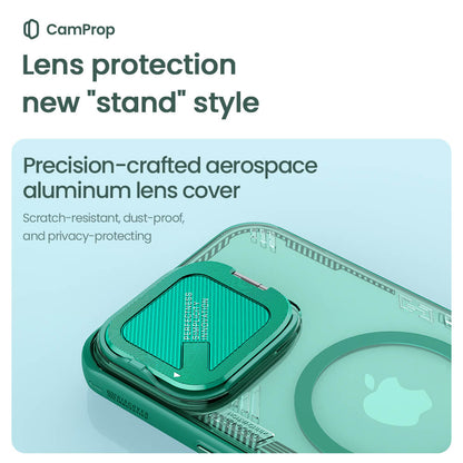 Capa MagSafe para Apple iPhone 16 Pro Max, Nillkin, Iceblade Prop (sem recorte para câmara), Verde