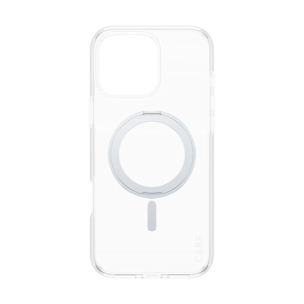 Capa MagSafe para Apple iPhone 16 Pro Max, PanzerGlass, com Suporte Kickstand, Transparente Prateada