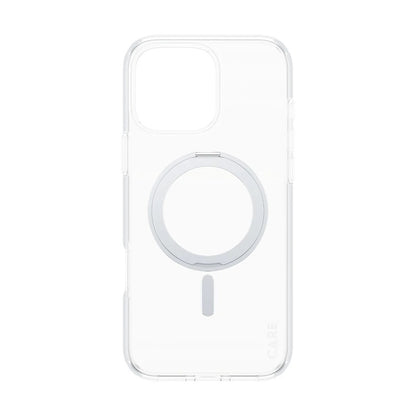 Capa MagSafe para Apple iPhone 16 Pro Max, PanzerGlass, com Suporte Kickstand, Transparente Prateada