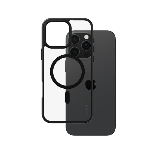 Capa MagSafe para Apple iPhone 16 Pro Max, PanzerGlass, Care Urban Combat, Preta Transparente
