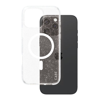 Capa MagSafe para Apple iPhone 16 Pro Max, PanzerGlass, Care Urban Combat Star Lit, Transparente Branca