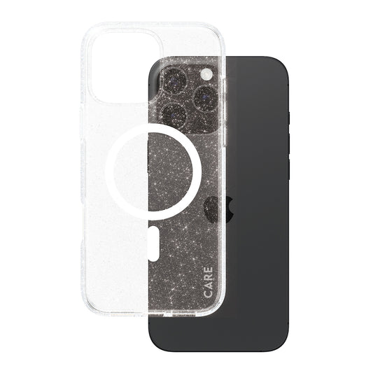 Capa MagSafe para Apple iPhone 16 Pro Max, PanzerGlass, Care Urban Combat Star Lit, Transparente Branca