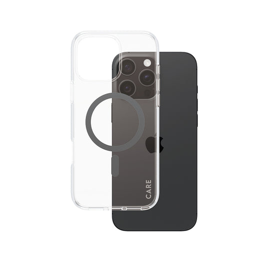 Capa MagSafe para Apple iPhone 16 Pro Max, PanzerGlass, Care Urban Combat, Transparente Negra