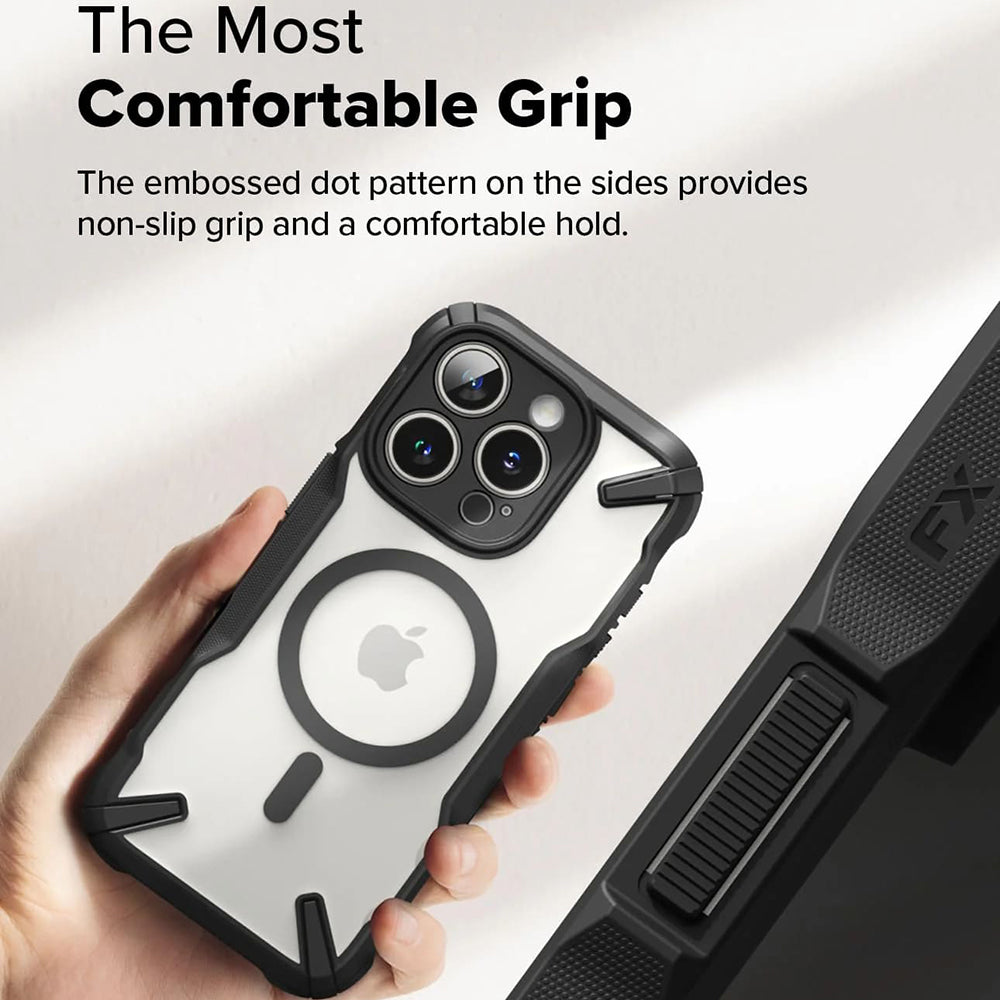 Capa MagSafe para Apple iPhone 16 Pro Max, Ringke, Fusion X, Preta