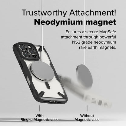 Capa MagSafe para Apple iPhone 16 Pro Max, Ringke, Fusion X, Preta