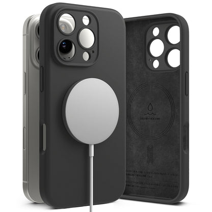 Capa MagSafe para Apple iPhone 16 Pro Max, Ringke, Silicone, Preta