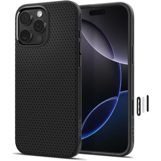 MagSafe Case for Apple iPhone 16 Pro Max, Spigen, Liquid Air T, Matte Black