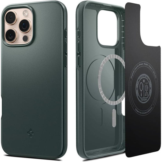 Capa MagSafe para Apple iPhone 16 Pro Max, Spigen, Thin Fit, Verde