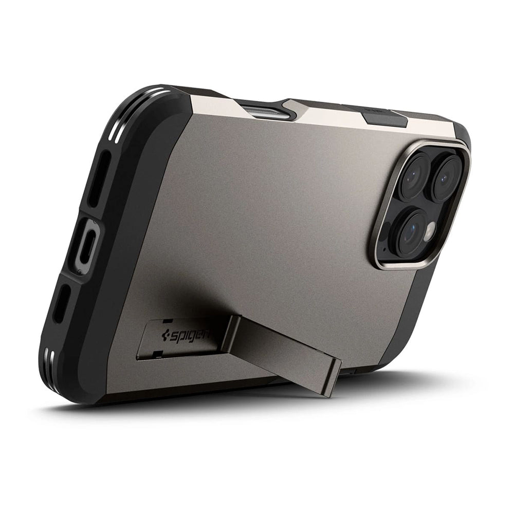 Capa MagSafe para Apple iPhone 16 Pro Max, Spigen, Tough Armor, Cinza ACS08012