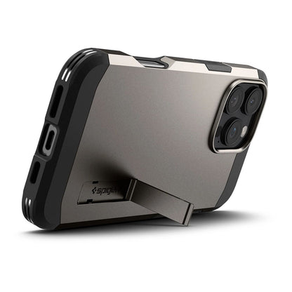 Capa MagSafe para Apple iPhone 16 Pro Max, Spigen, Tough Armor, Cinza ACS08012