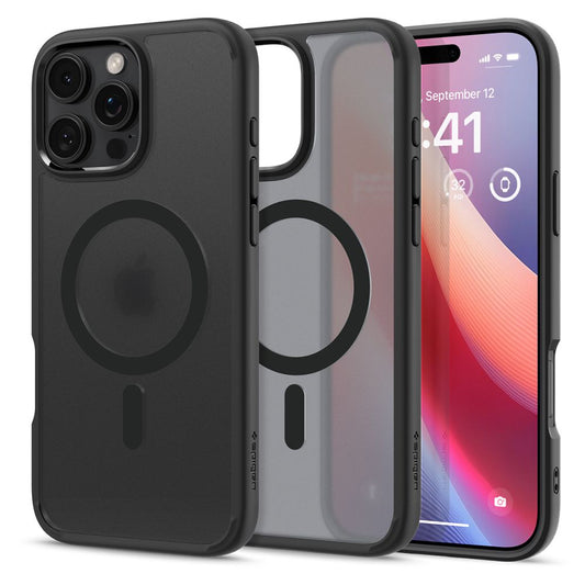 MagSafe Case for Apple iPhone 16 Pro Max, Spigen, Ultra Hybrid, Satin Black ACS08003