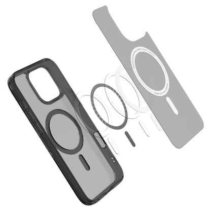 Capa MagSafe para Apple iPhone 16 Pro Max, Spigen, Ultra Hybrid T, Preta Fosca ACS08507