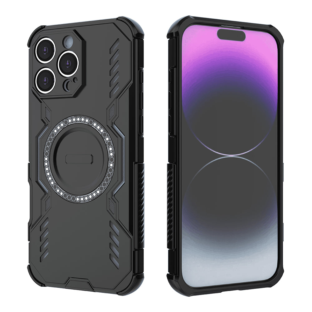 Capa MagSafe para Apple iPhone 16 Pro Max, Techsuit, ArmorMag, Preta
