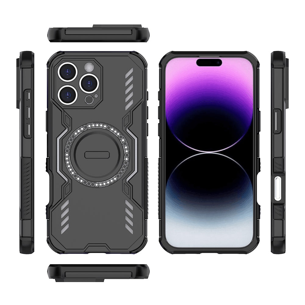 Capa MagSafe para Apple iPhone 16 Pro Max, Techsuit, ArmorMag, Preta