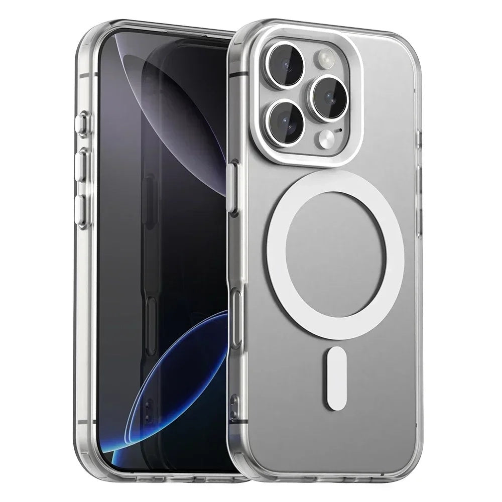 Capa MagSafe para Apple iPhone 16 Pro Max, Techsuit, CandyCase, Branca