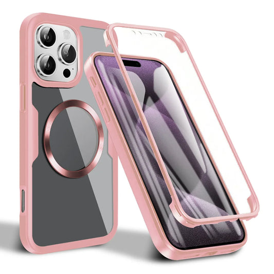 Capa MagSafe para Apple iPhone 16 Pro Max, Techsuit, ColorVerse 360, Rosa