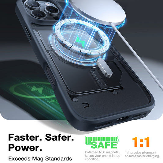 Capa MagSafe para Apple iPhone 16 Pro Max, Torras, Guardian, Preta