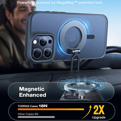 Capa MagSafe para Apple iPhone 16 Pro Max, Torras, Guardian, Preta