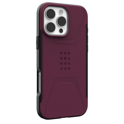 Capa MagSafe para Apple iPhone 16 Pro Max, Urban Armor Gear, Civilian, Vinho