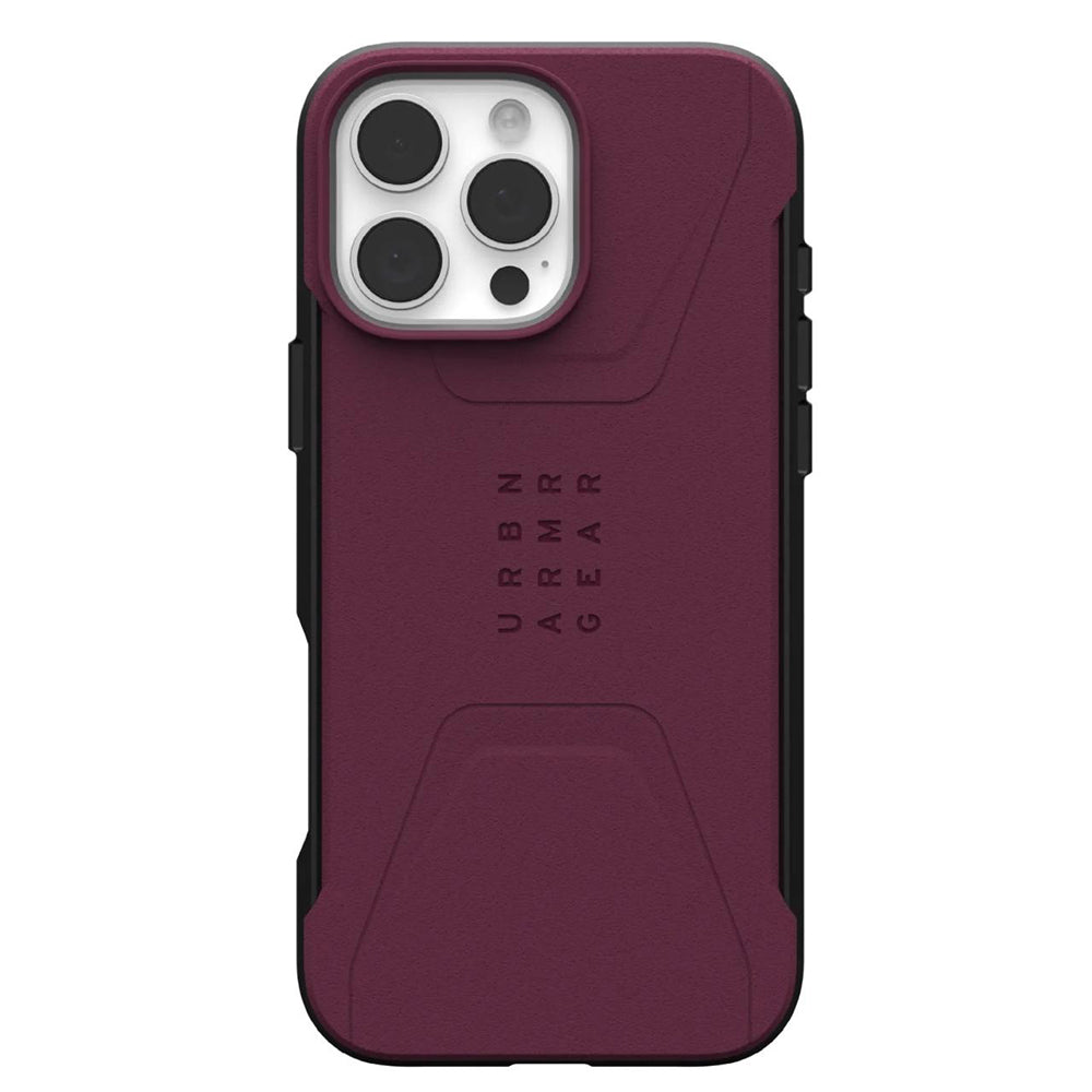 Capa MagSafe para Apple iPhone 16 Pro Max, Urban Armor Gear, Civilian, Vinho