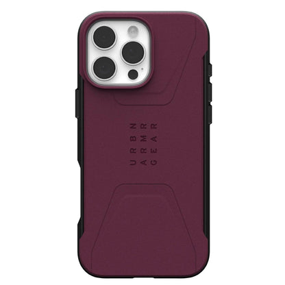 Capa MagSafe para Apple iPhone 16 Pro Max, Urban Armor Gear, Civilian, Vinho