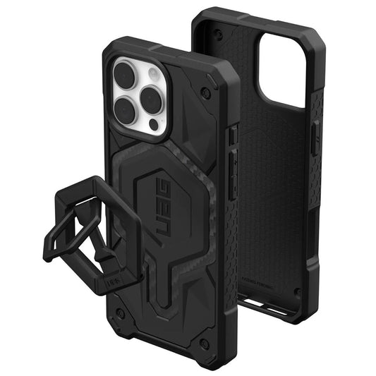 Capa MagSafe para Apple iPhone 16 Pro Max, Urban Armor Gear, Monarch Pro Carbon Bundle, Preta