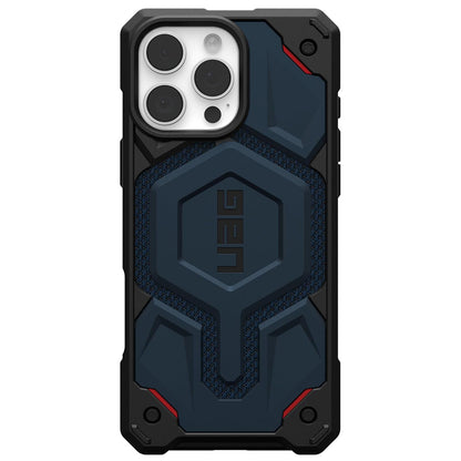 Capa MagSafe para Apple iPhone 16 Pro Max, Urban Armor Gear, Monarch Pro Kevlar, Azul Marinho