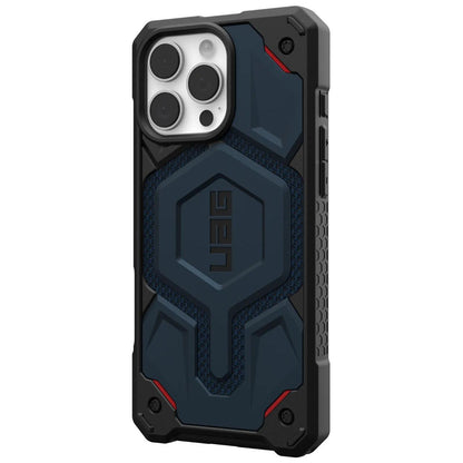 Capa MagSafe para Apple iPhone 16 Pro Max, Urban Armor Gear, Monarch Pro Kevlar, Azul Marinho