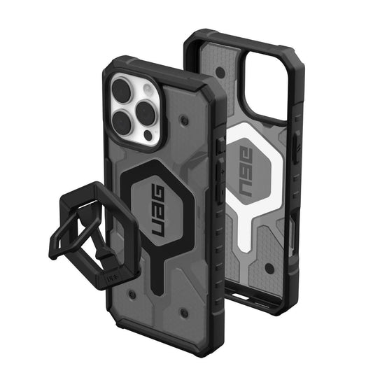Capa MagSafe para Apple iPhone 16 Pro Max, Urban Armor Gear, Pathfinder Clear Bundle, Cinzento