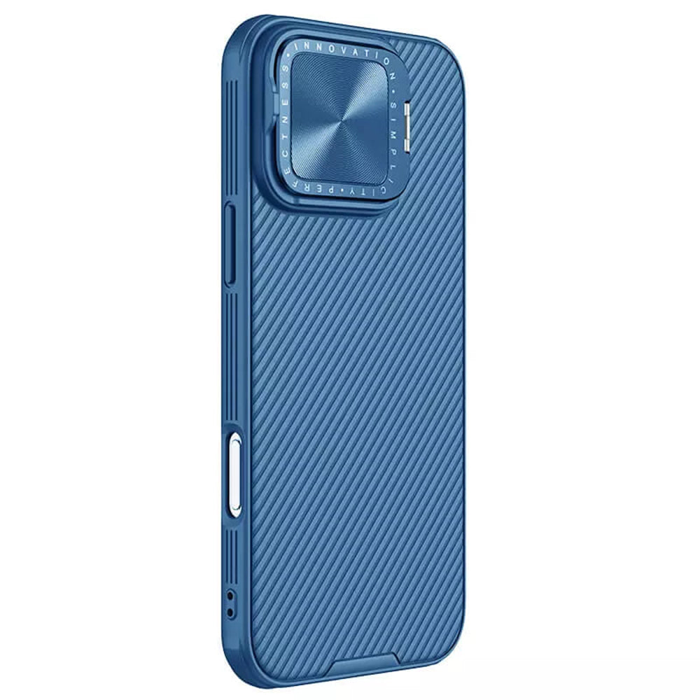 Capa MagSafe para Apple iPhone 16 Pro, Nillkin, CamShield Prop, Azul