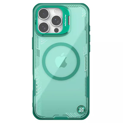 Capa MagSafe para Apple iPhone 16 Pro, Nillkin, Iceblade Prop (com recorte para câmara), Verde