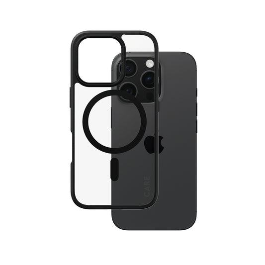 Capa MagSafe para Apple iPhone 16 Pro, PanzerGlass, Care Urban Combat, Preta Transparente