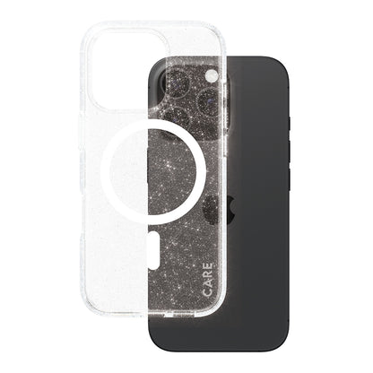 Capa MagSafe para Apple iPhone 16 Pro, PanzerGlass, Care Urban Combat Star Lit, Transparente Branca