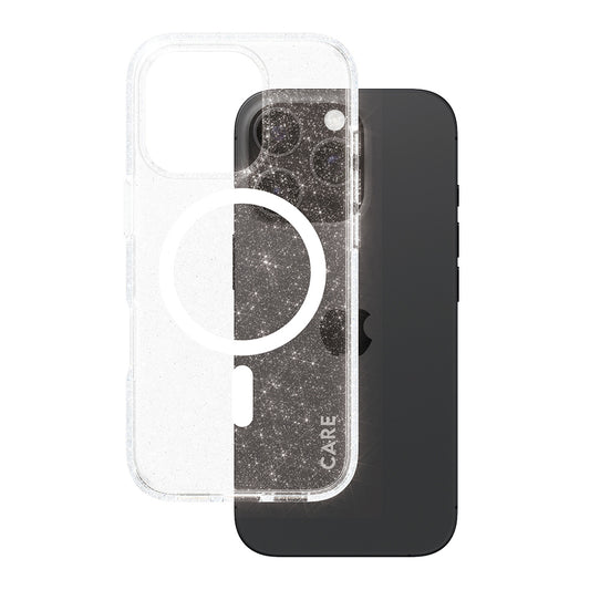Capa MagSafe para Apple iPhone 16 Pro, PanzerGlass, Care Urban Combat Star Lit, Transparente Branca